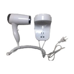 Secador de cabello base pared 1800W blanco