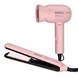 Set de plancha y secador de pelo